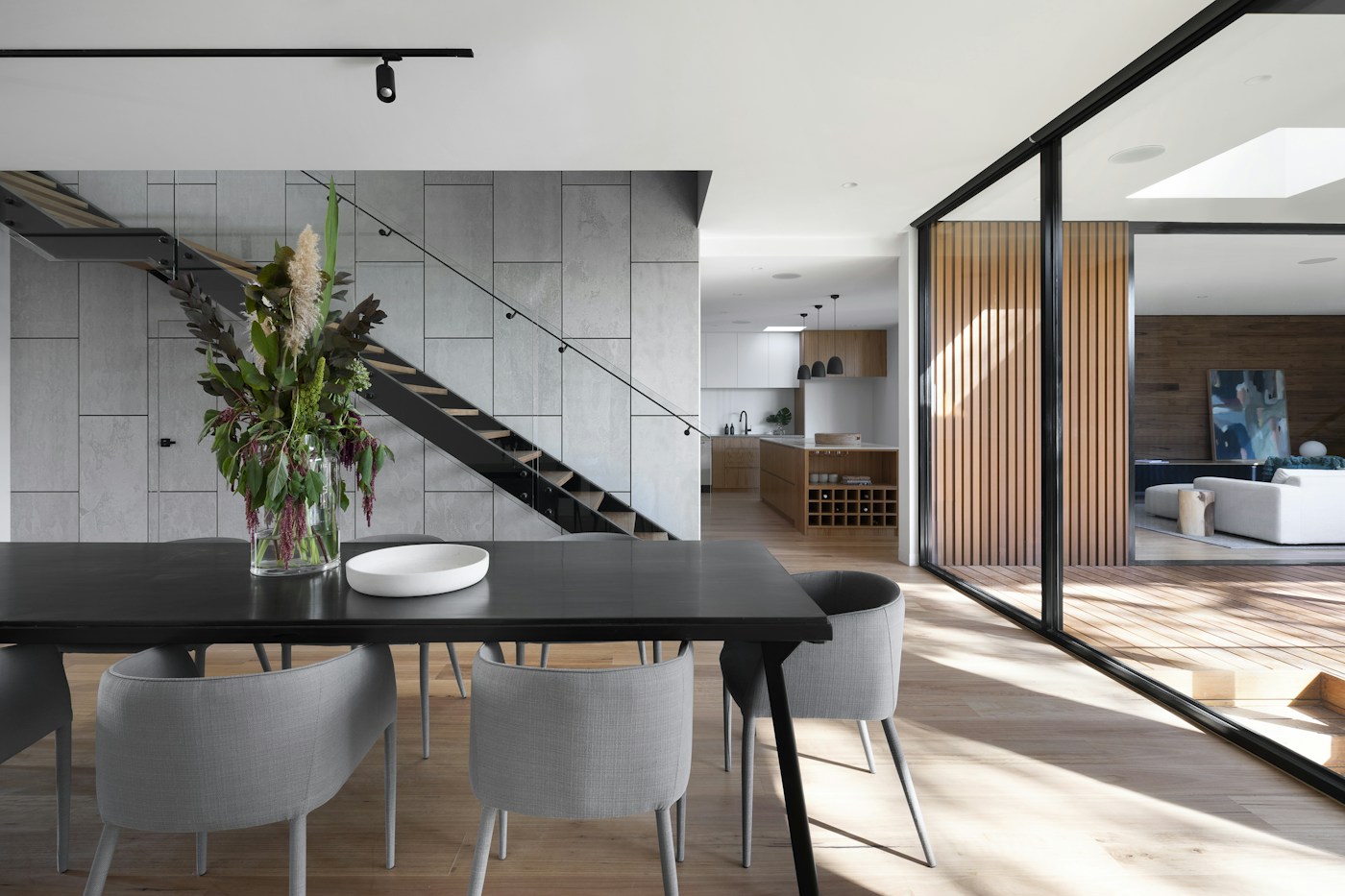 Carefully designed interior with natural light