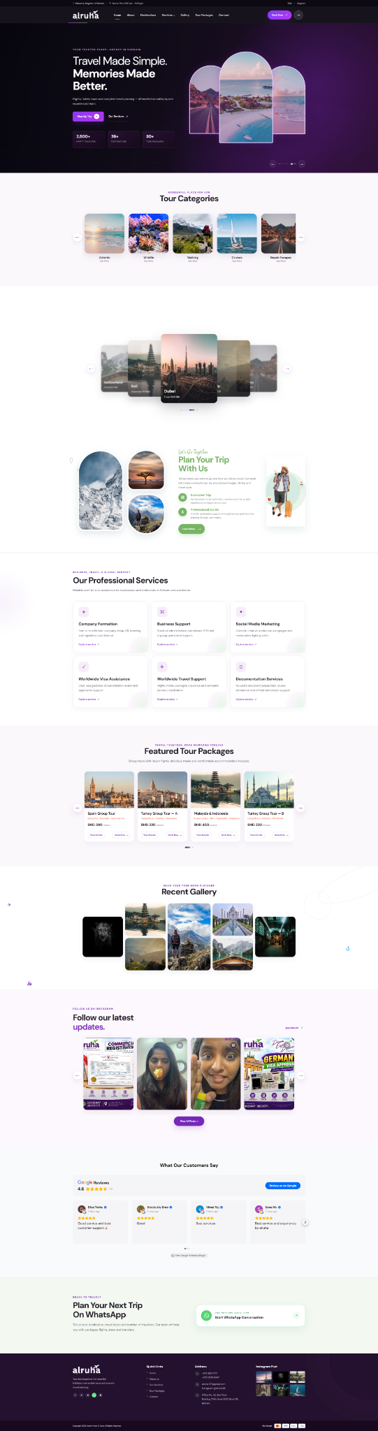 Alruha Overseas website design