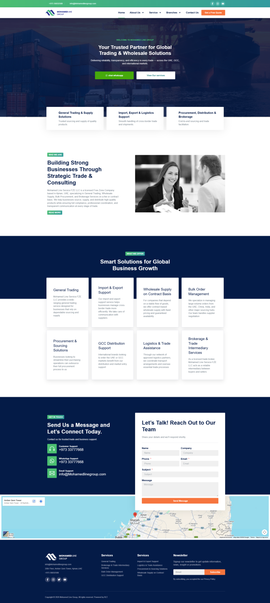 Mohamed Line Group website design