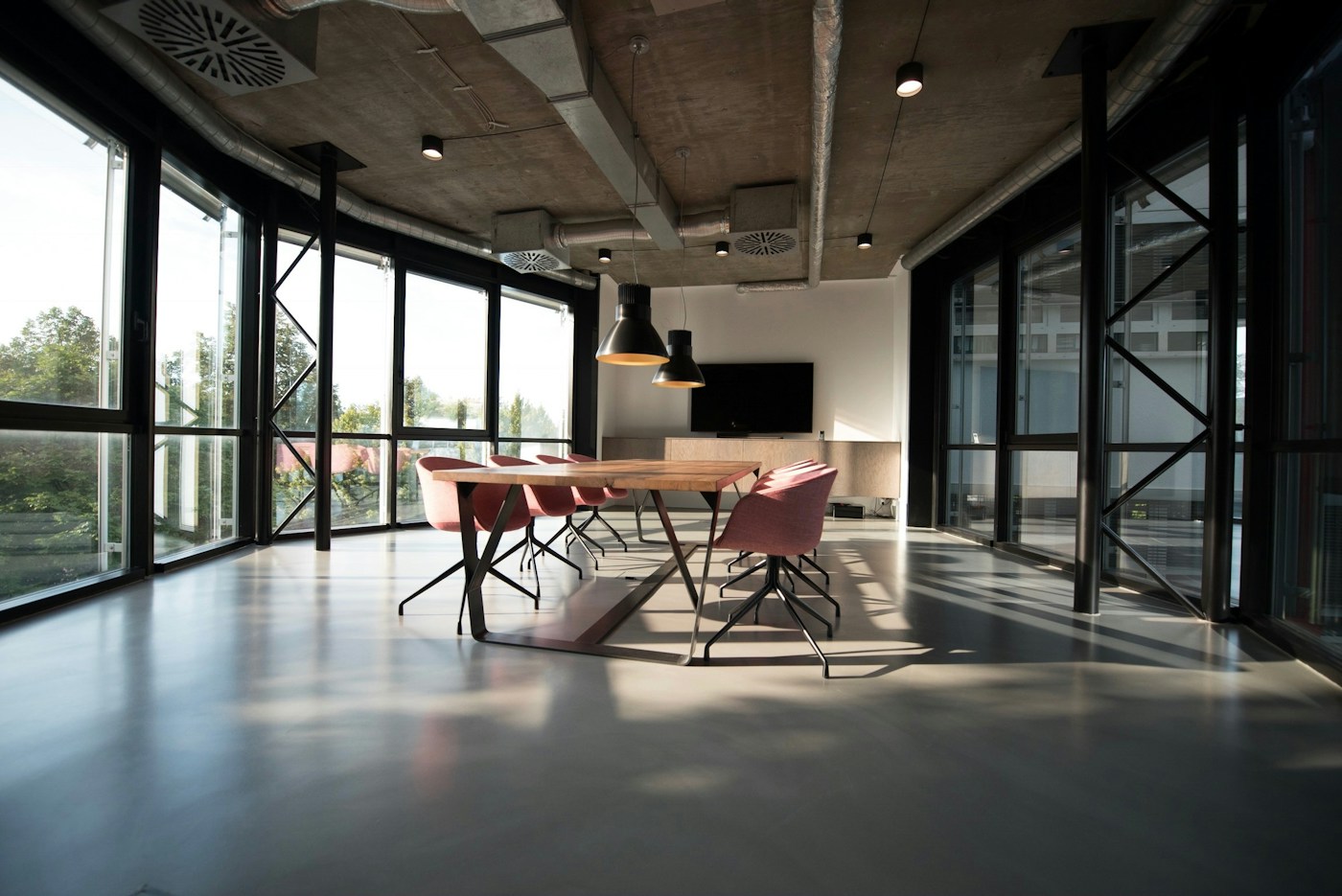Bright contemporary workspace